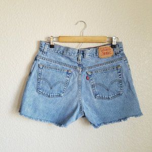 Levi's 550 Denim Cut Offs Jean Shorts High Rise